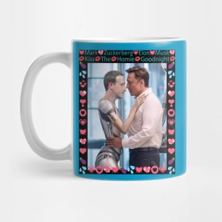 Elon Musk and Mark Zuckerberg are in love! Kiss the homies goodnight you two! Mug
